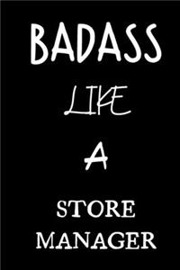 badass like a store manager: small lined New Job Quote Notebook / Travel Journal to write in (6'' x 9'') 120 pages