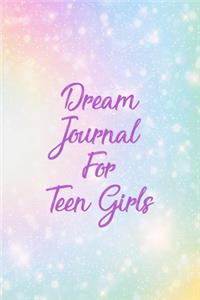 Dream Journal For Teen Girls