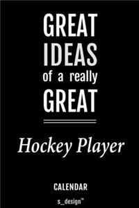 Calendar for Hockey Players / Hockey Player
