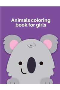 Animals Coloring Book for Girls