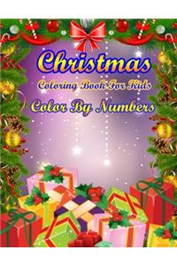 Christmas Coloring Book For Kids Color By Numbers