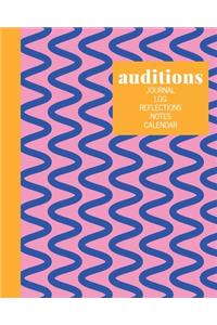 Auditions Journal Log Reflections Notes Calendar