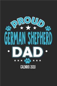 Proud German Shepherd Dad Calendar 2020