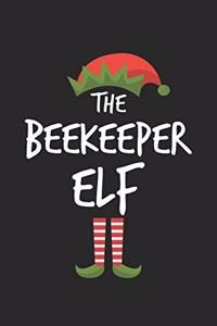 Funny Beekeeper Elf Christmas Notebook Gift