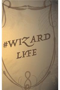 Wizard Notebook - Blank Lined Cream Paper