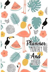 Planner monthly and weekly