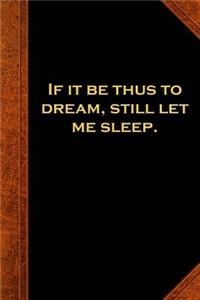2019 Daily Planner Shakespeare Quote Dream Sleep 384 Pages
