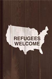 Refugees Welcome USA Journal Notebook