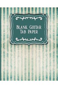 Blank Guitar Tab Paper