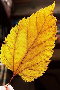 A Pretty Yellow Autumn Leaf Journal