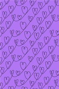 Journal Notebook Scribbly Hearts Pattern 5
