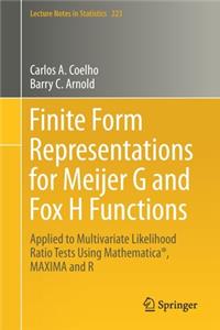 Finite Form Representations for Meijer G and Fox H Functions