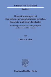 Herausforderungen Bei Doppelbesteuerungsabkommen Zwischen Industrie- Und Schwellenstaaten