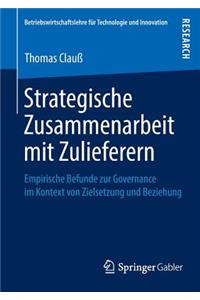 Strategische Zusammenarbeit Mit Zulieferern