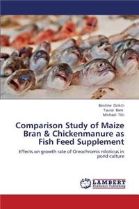 Comparison Study of Maize Bran & Chickenmanure as Fish Feed Supplement