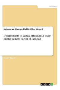 Determinants of capital structure. A study on the cement sector of Pakistan