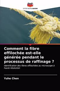 Comment la fibre effilochée est-elle générée pendant le processus de raffinage ?