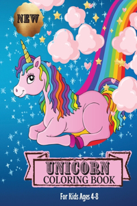 Unicorn Coloring Book For Kids Ages 4-8