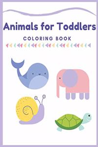 Animals for Toddlers Coloring Book