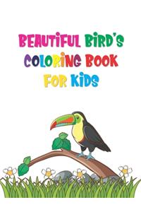 Beautiful Bird's Coloring Book For Kids