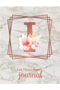 Low Vision Paper Journal