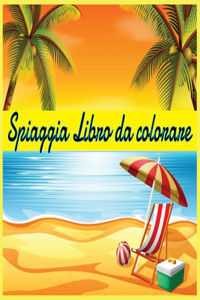 Spiaggia Libro da colorare