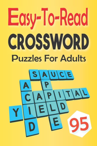 95 Easy-To-Read Crossword Puzzles For Adults