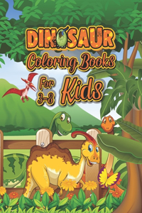 Dinosaur Coloring Book For Kids 3-8