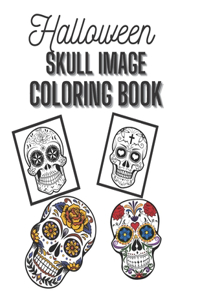 Halloween Skull Image Coloring Book
