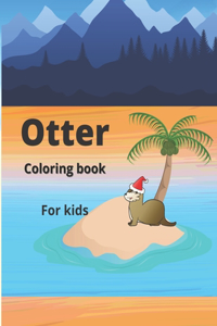 Otter coloring book for kids
