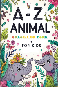 A-Z Animal Alphabet Coloring Book for Kids