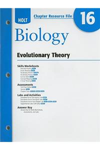 Holt Biology Chapter 16 Resource File: Evolutionary Theory