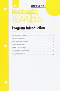 Decisions for Health: Chapter Resources Package Level Blue