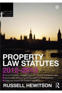 Property Law Statutes 2012-2013