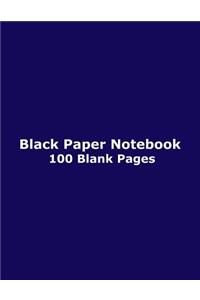 Black Paper Notebook - 100 Blank Pages