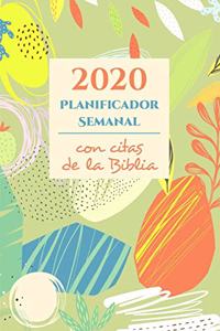 2020 Planificador Semanal y Organizador Con Citas De La Biblia