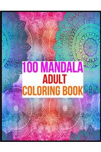 100 Mandala Adult Coloring Book