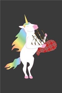 Einhorn spielt Dudelsack