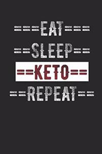 Keto Diet Journal - Eat Sleep Keto Repeat