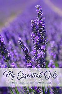 Lavender Field Aromatherapy Essential Oil Blank Recipe Book