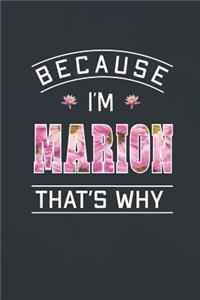 Because I'm Marion That's Why