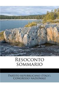 Resoconto Sommario
