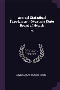 Annual Statistical Supplement - Montana State Board of Health