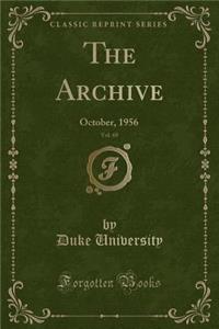 The Archive, Vol. 69