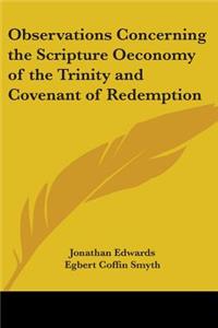 Observations Concerning the Scripture Oeconomy of the Trinity and Covenant of Redemption