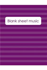 Blank Sheet Music: Music Manuscript Paper / Staff Paper / Perfect-Bound Notebook for Composers, Musicians, Songwriters, Teachers and Stud