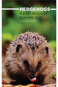 Hedgehogs Pocket Monthly Planner 2017