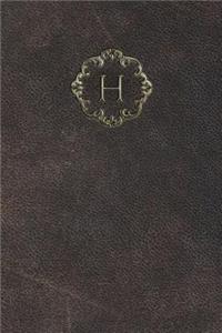 Monogram H Any Day Planner Journal