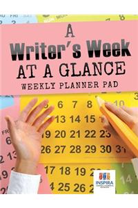 Writer's Week at a Glance Weekly Planner Pad