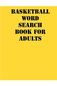 Basketball Word Search Book For Adults